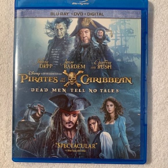 *HP* Pirates of the Caribbean "Dead Men Tell No Tales" BluRay ONLY - Picture 1 of 2